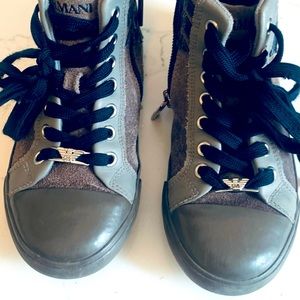 Armani Junior high top sneakers